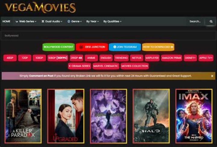 Unleashing the World of Vegamovies 4K Movies Download