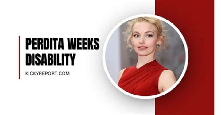 Unveiling the Truth Behind Perdita Weeks' Disability: A Journey of Resilience